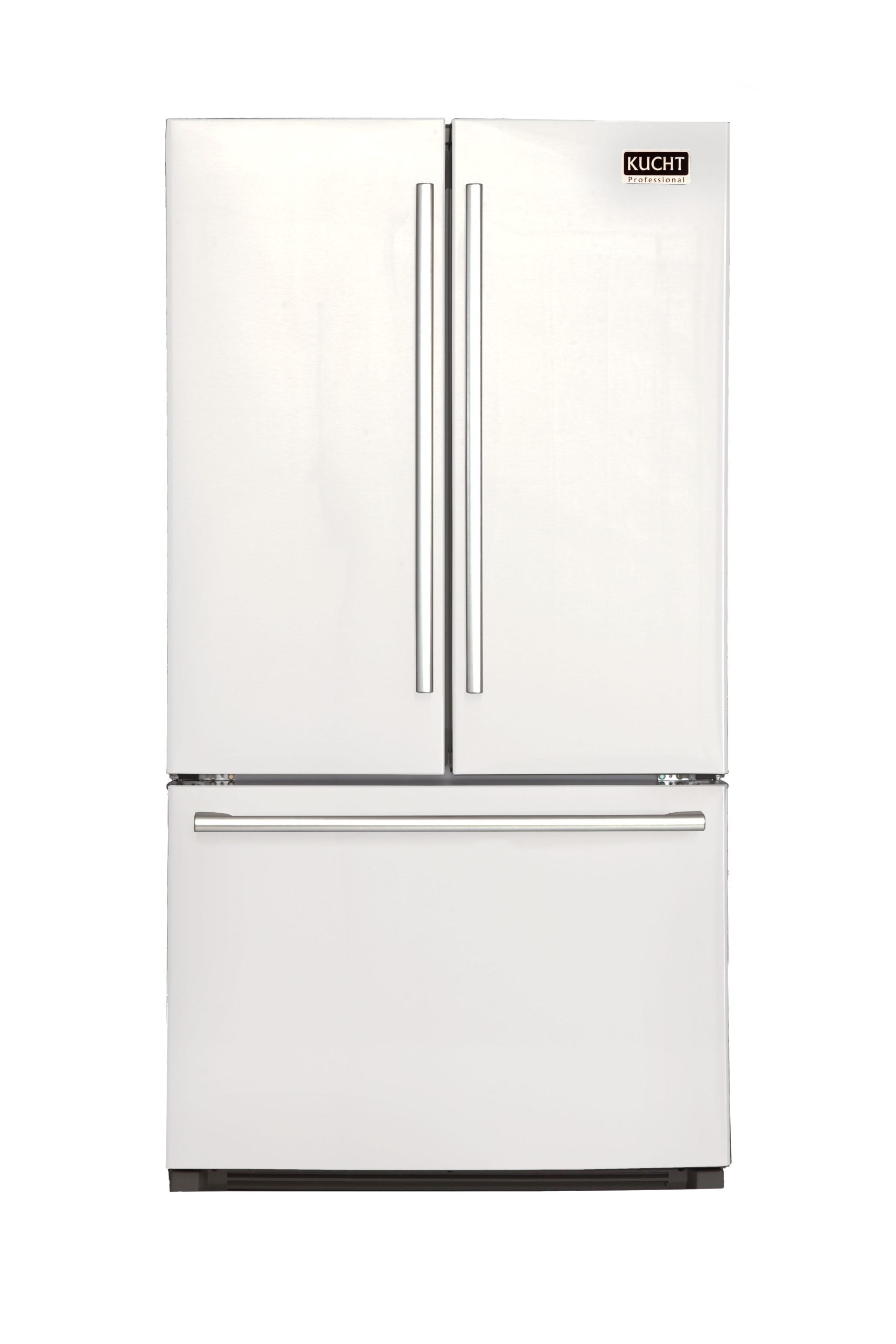 Kucht Professional 36 In. 26.1 cu. ft. Refrigerator with Interior Ice Maker, White - K748FDS-W