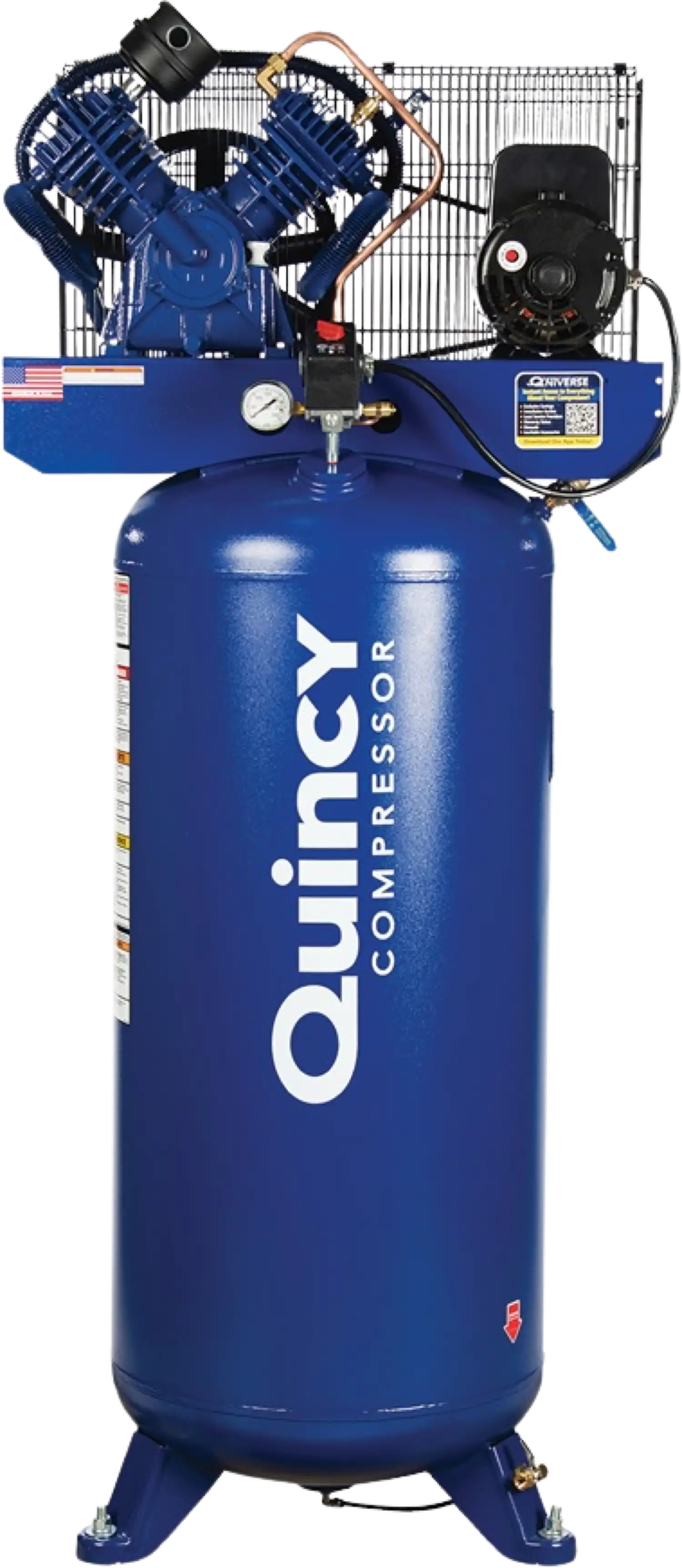 Quincy QT-54 Pro Air Compressor 5 HP 60 Gallon Two Stage Single Phase 230V New - 2021116649