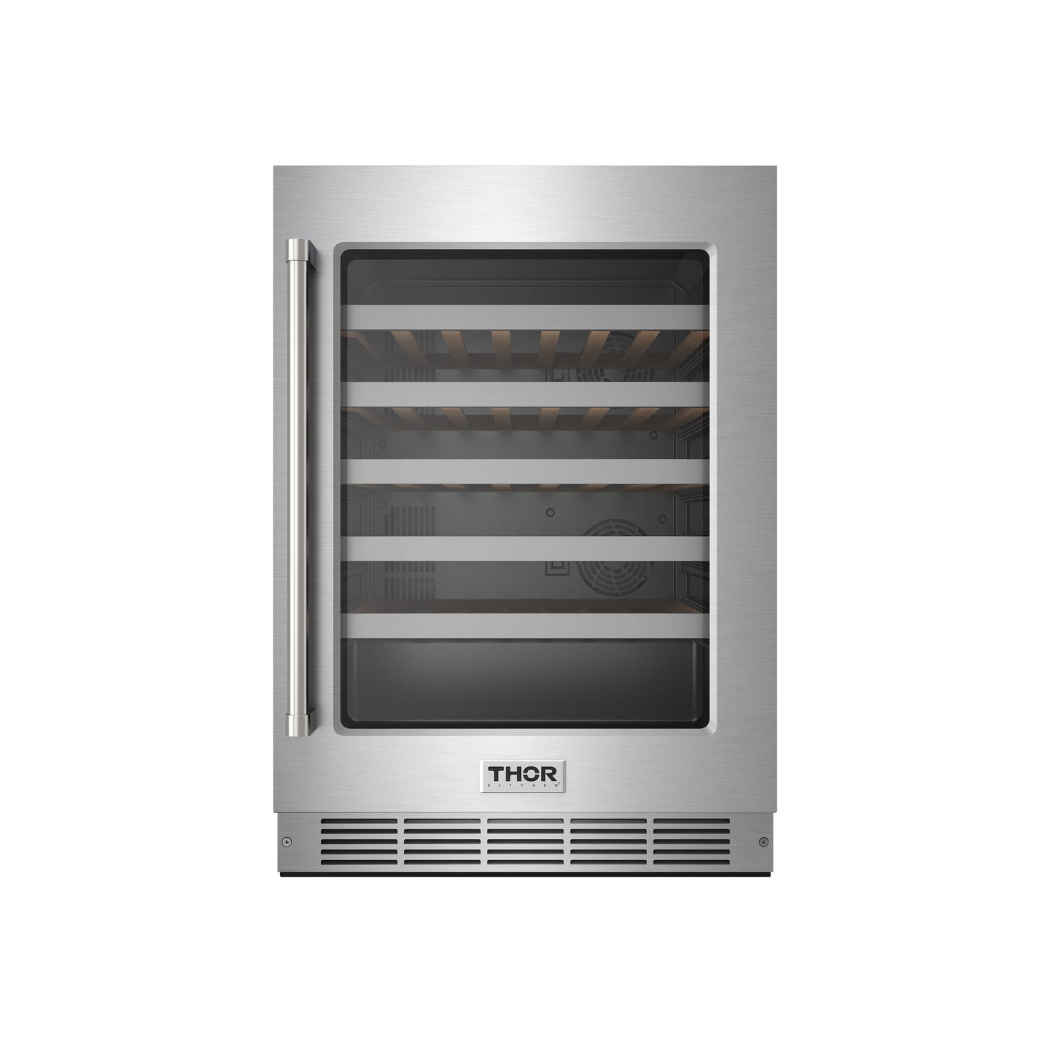 Thor Kitchen 24-Inch Single Zone Wine Cooler, 46 Wine Bottle Capacity – TWC24US