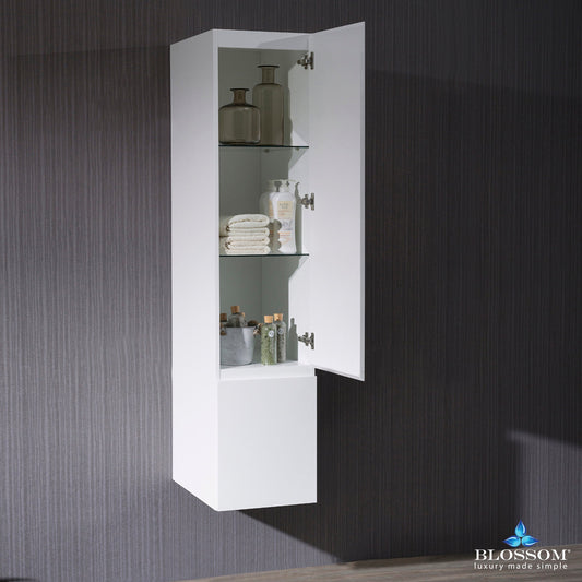 Blossom Monaco 15 Inch Wall Hung Linen Cabinet - V8000 15 01