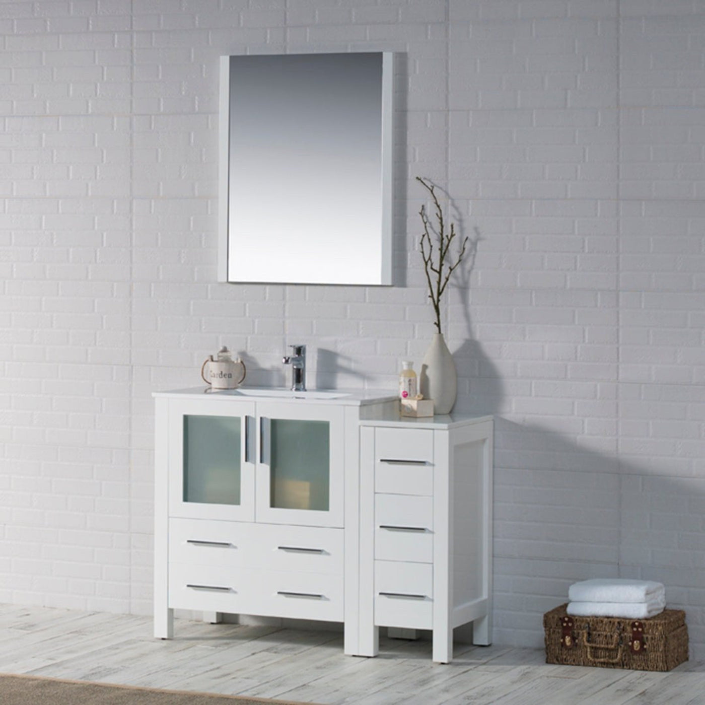 Blossom Sydney 42 Inch Vanity with Side Cabinet - V8001 42 01