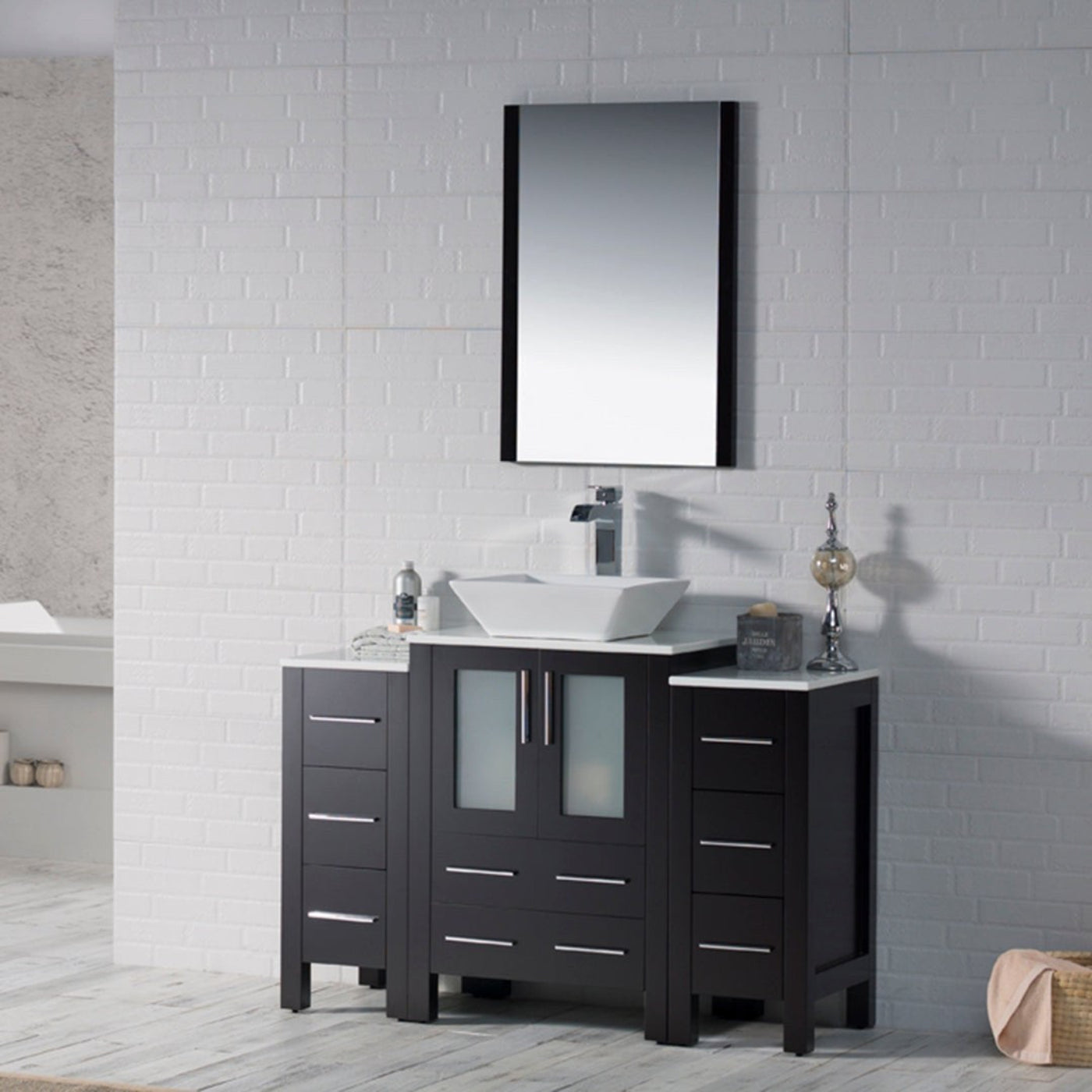 Blossom Sydney 48 Inch Bathroom Vanity with Side Cabinet - V8001 48S 01