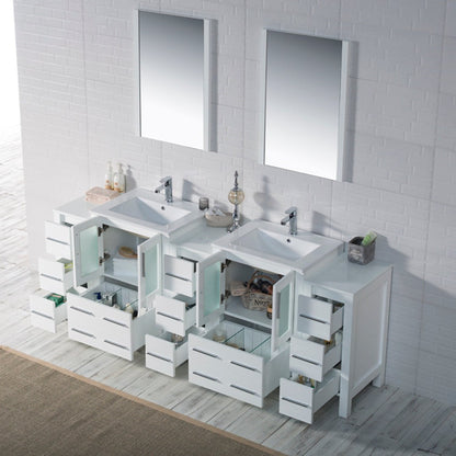 Blossom Sydney 84 Inch Bathroom Vanity with Side Cabinet - V8001 84S 01
