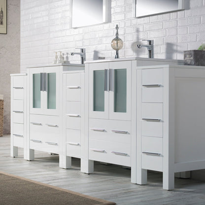 Blossom Sydney 84 Inch Bathroom Vanity with Side Cabinet - V8001 84S 01
