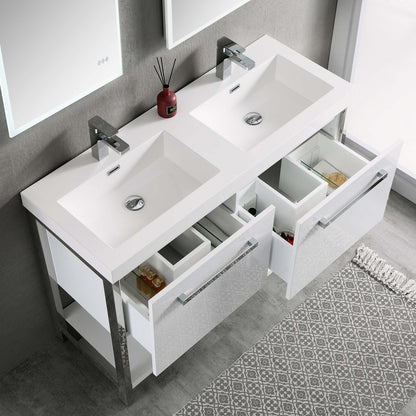 Blossom Riga 48 Inch Bathroom Vanity – Double Sinks - V8022 48 01D