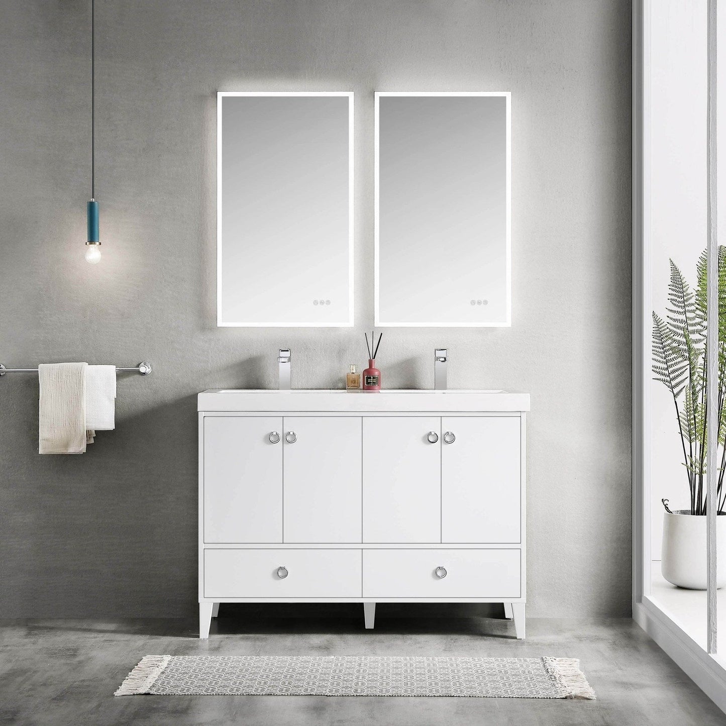 Blossom Lyon 48 Inch Bathroom Vanity – Double Sinks - V8023 48 01D