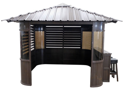 Fraser Gazebo 10ft x 10ft - Coffee