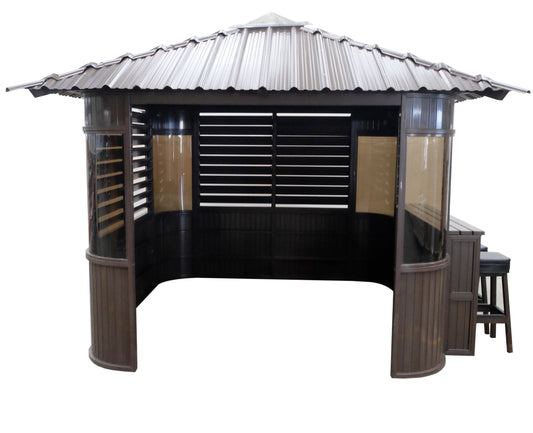 Fraser Gazebo 10ft x 10ft - Coffee