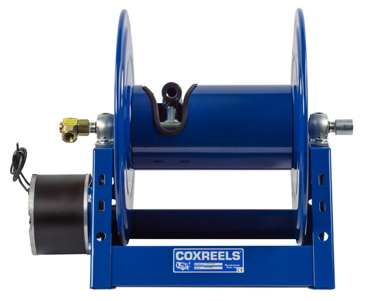 Coxreels  Motorized Hose Reel 1/2" x 100' Capacity with 12V DC 1/3 HP Reversible New - 1125-4-100-E