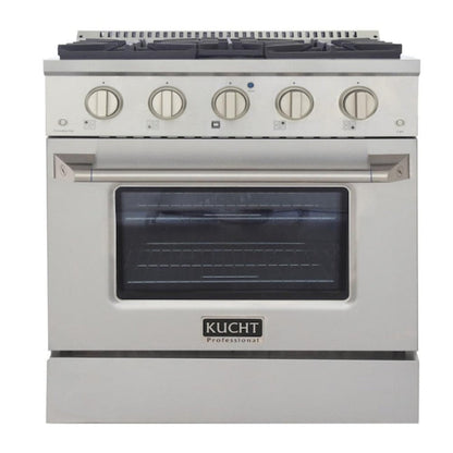 Kucht Professional 30 in. 4.2 cu ft. Propane Gas Range with Silver Knob, - KNG301/LP-S