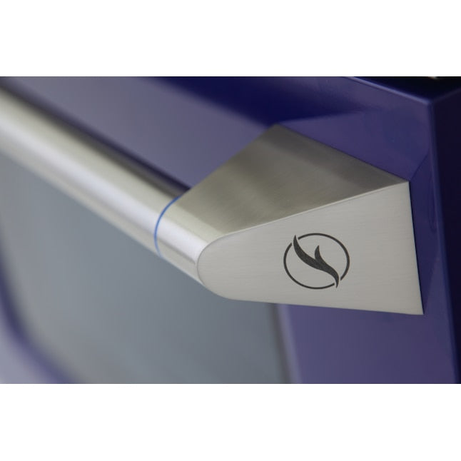 Kucht Professional 48 in. 6.7 cu ft. Propane Gas Range with Blue Door and Silver Knobs, KNG481/LP-B