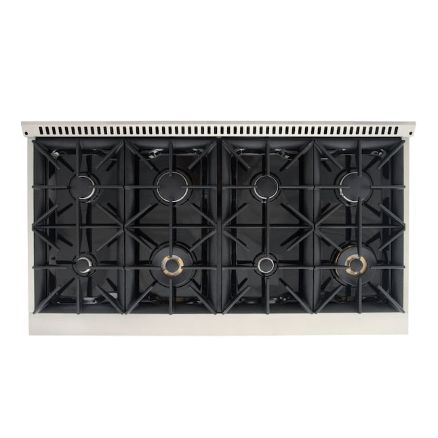 Kucht 48" Pro-Style Natural Gas Dual Fuel Range in Black with Gold Accents, KDF482-K-GOLD - KDF482-K-GOLD