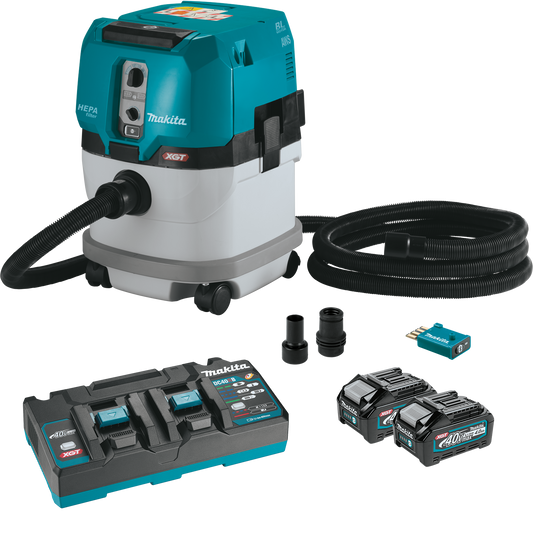 Makita (GWT03D) 40V max XGT Brushless Cordless 4‑Speed High‑Torque 1/2" Sq. Drive Impact Wrench Kit w/ Detent Anvil (2.5Ah)