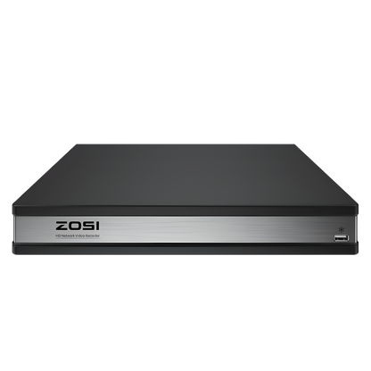Zosi C225 4K 16 Channel PoE NVR Security System + 4TB Hard Drive - C225 4K 161