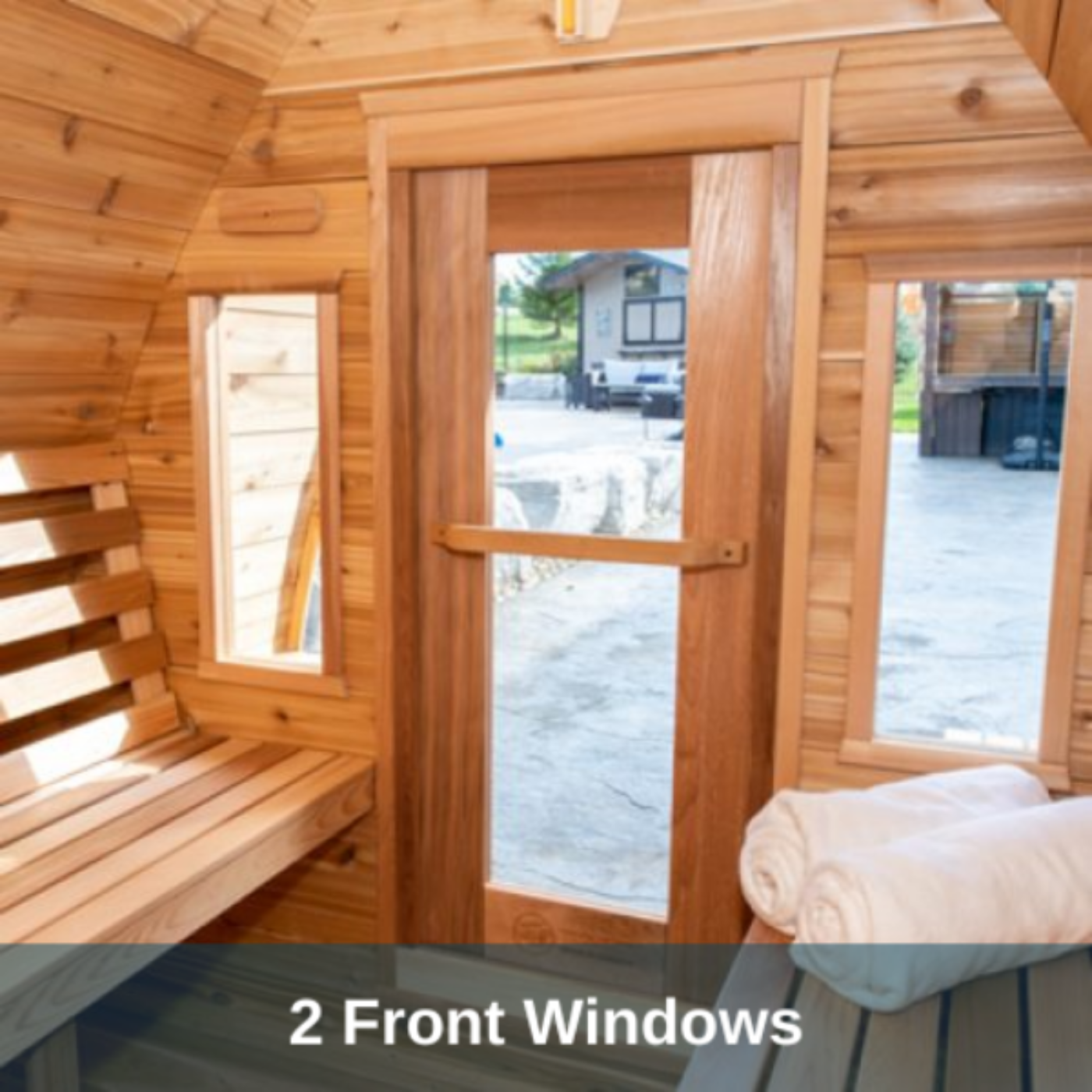 Dundalk LeisureCraft Clear Cedar Mini POD 2-4 Person Sauna - DLMINIPOD6KW