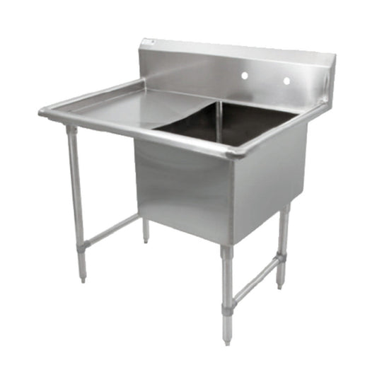 John Boos 1B244-1D24L One Compartment "B" Series Sink with 24" Left Drainboard - JB1B2441D24L
