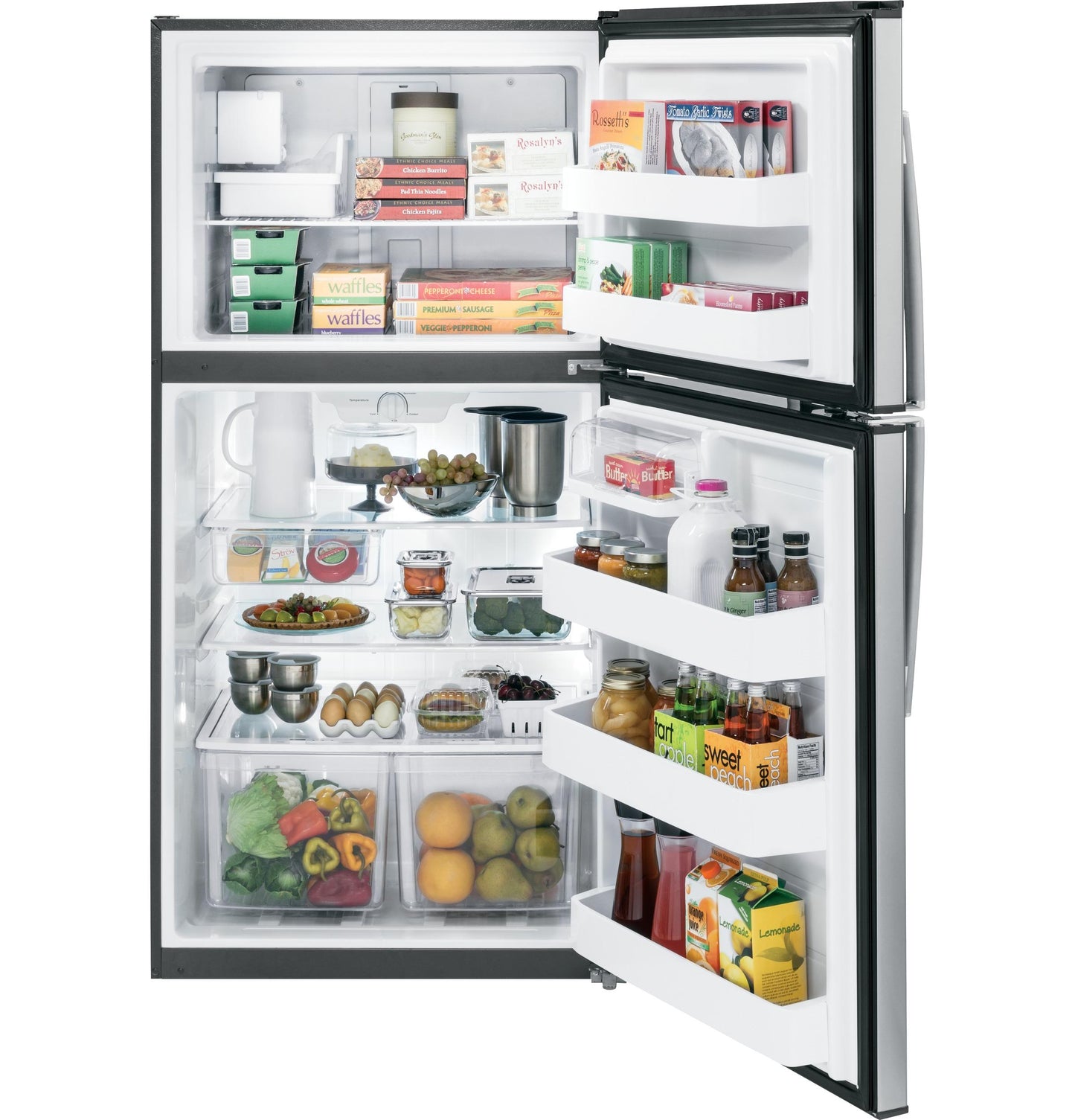 GE GIE21GSHSS 33 Inch Top-Freezer Refrigerator with 21.2 cu. ft. Capacity - GIE21GSHSS-KT