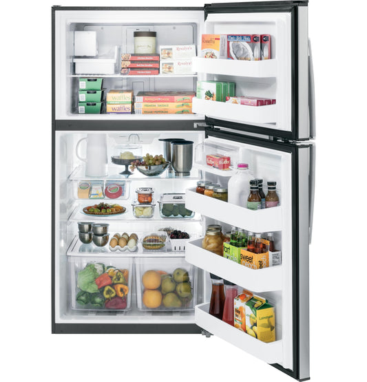 GE GIE21GSHSS 33 Inch Top-Freezer Refrigerator with 21.2 cu. ft. Capacity - GIE21GSHSS-KT