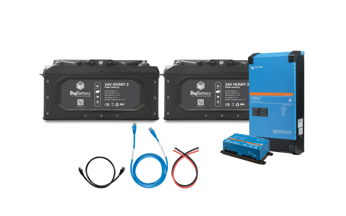 Big Battery 24V 2X HUSKY 2 KIT – Victron - K0701