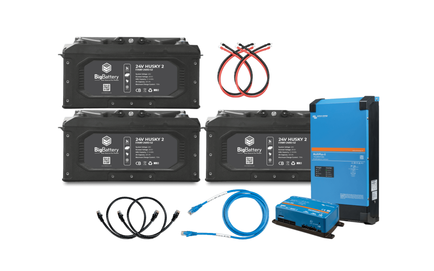 Big Battery 24V 3X HUSKY 2 KIT – Victron - K0702
