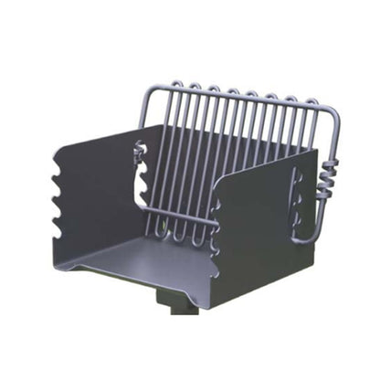 Pilot Rock CBP-135 Park Style Outdoor BBQ Charcoal Grill with Swivel, 2 Pack - 415877