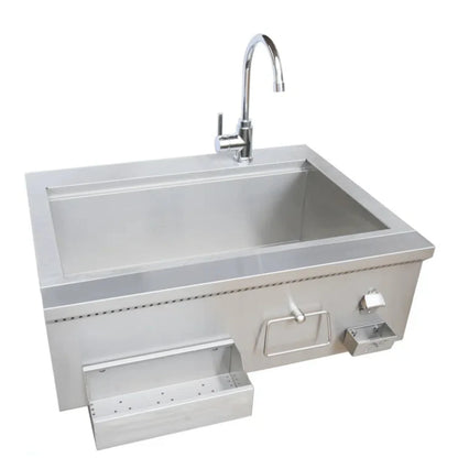 Kokomo 30" Built-In Bartender Cocktail Station With Sink Bottle Opener and Ice Chest - KO-30CKT-SNK