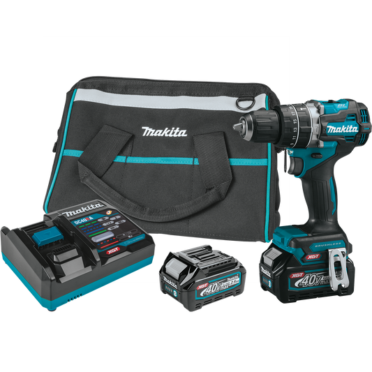 Makita (GPH02D) 40V MAX XGT Compact Brushless Cordless 1/2" Hammer Driver-Drill Kit (2.5Ah) - GPH02D