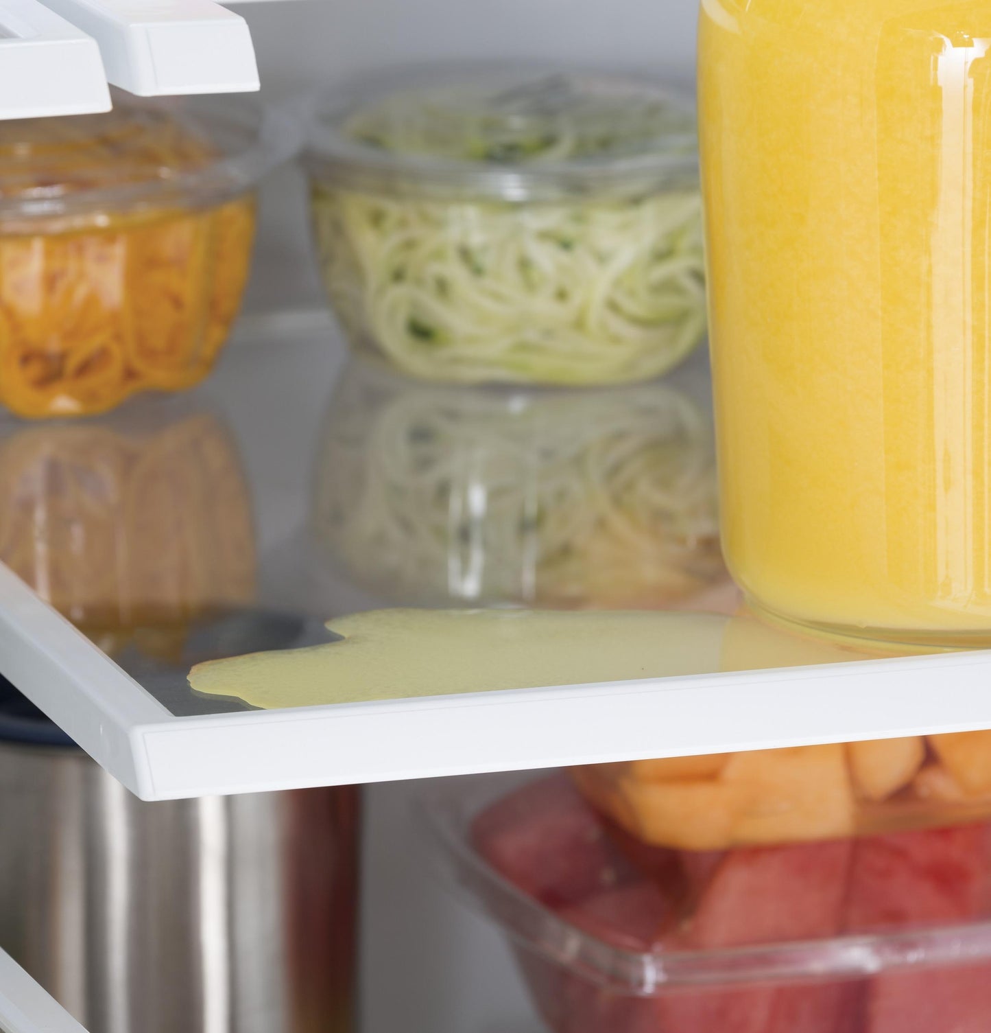 GE APPLIANCES GWE22JYMFS GE(R) ENERGY STAR(R) 21.9 Cu. Ft. Fingerprint Resistant Counter-Depth French-Door Refrigerator - GWE22JYMFS-KT