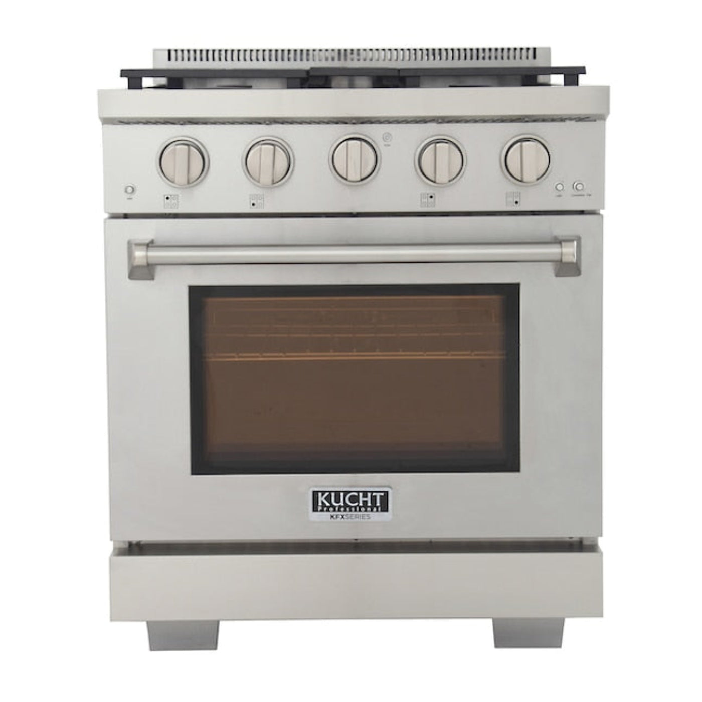 Kucht Professional 30" 4.2 cu. ft. Natural Gas Range in Stainless Steel with True Simmer Burners - KFX3000X-S