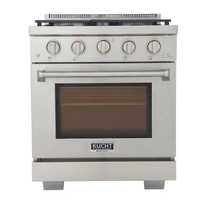 Kucht Professional 30" 4.2 cu. ft. Natural Gas Range in Stainless Steel with True Simmer Burners - KFX3000X-S