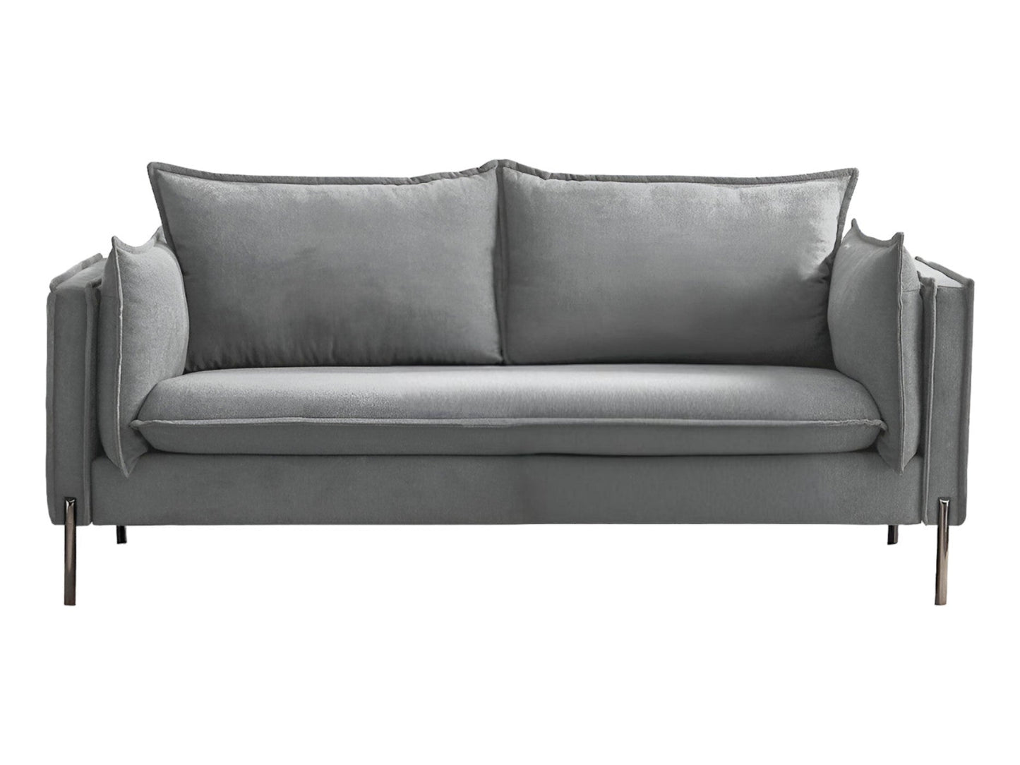 Modway Furniture 87" Gray Sofa with Stylish Black Legs - Contemporary Design, Comfortable Seating & Durable Upholstery - 480910-HOMEROOTS