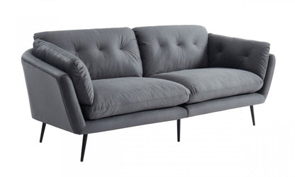 Modway Furniture 84" Gray Sofa with Stylish Black Legs - Comfortable, Durable, Contemporary Design for Your Living Room - 480916-HOMEROOTS