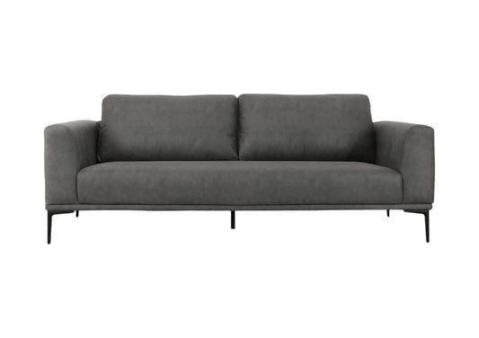 Modway Furniture 87" Dark Gray Sofa with Stylish Black Legs - Comfortable Polyester Seating for Modern Living Rooms - 480930-HOMEROOTS