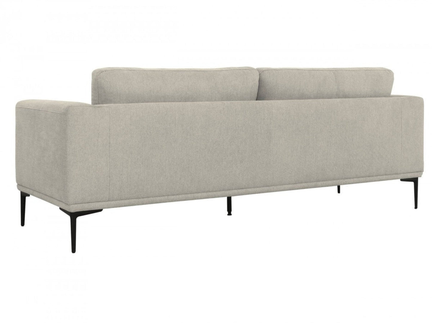 Modway Furniture 87" Beige Sofa with Contemporary Black Legs - Luxurious, Durable, and Stylish Furniture Centerpiece - 480932-HOMEROOTS