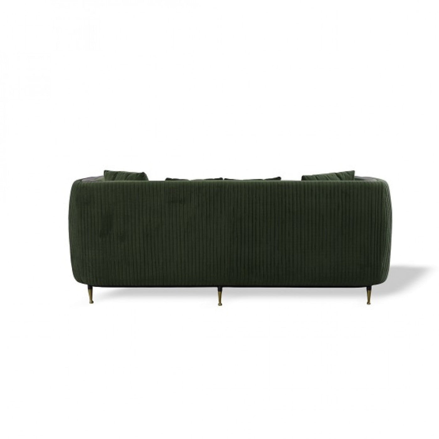 Modway Furniture 84" Dark Green Velvet Sofa - Luxurious Comfort with Stylish Black & Gold Legs for Chic Decor - 488835-HOMEROOTS