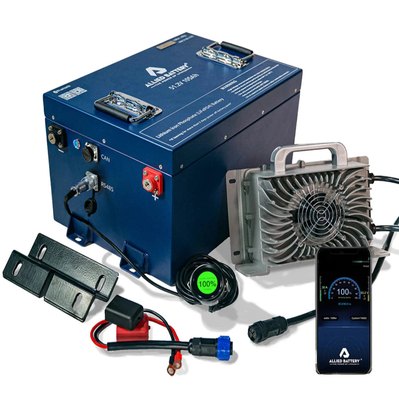 ALLIED LITHIUM 36V 105AH SINGLE BANK GOLF CART BATTERY - AB-CMCL-36V-105AH - Club Car