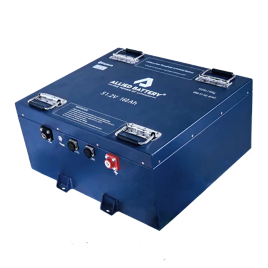 Allied Battery Commercial 48V Lithium LiFePO4 Battery Package 168AH SQ- Golf and UTV