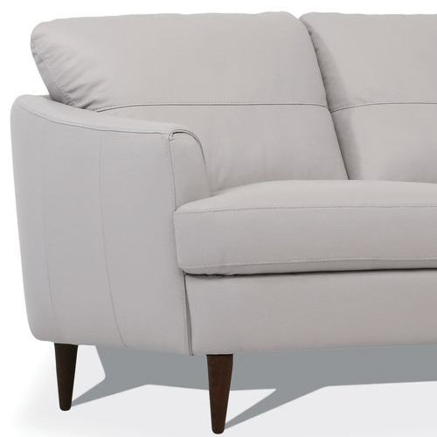 Modway Furniture 83" Pearl Leather Sofa with Black Legs - Luxuriously Comfortable, Elegant Design, Built to Last - 491280-HOMEROOTS