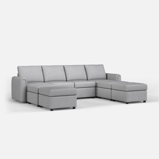 LINSY HOME RUBIK I  4 Seats with 4 Ottomans - US-LH-SPF-Sofa-S900-A11-44-0-00 Price