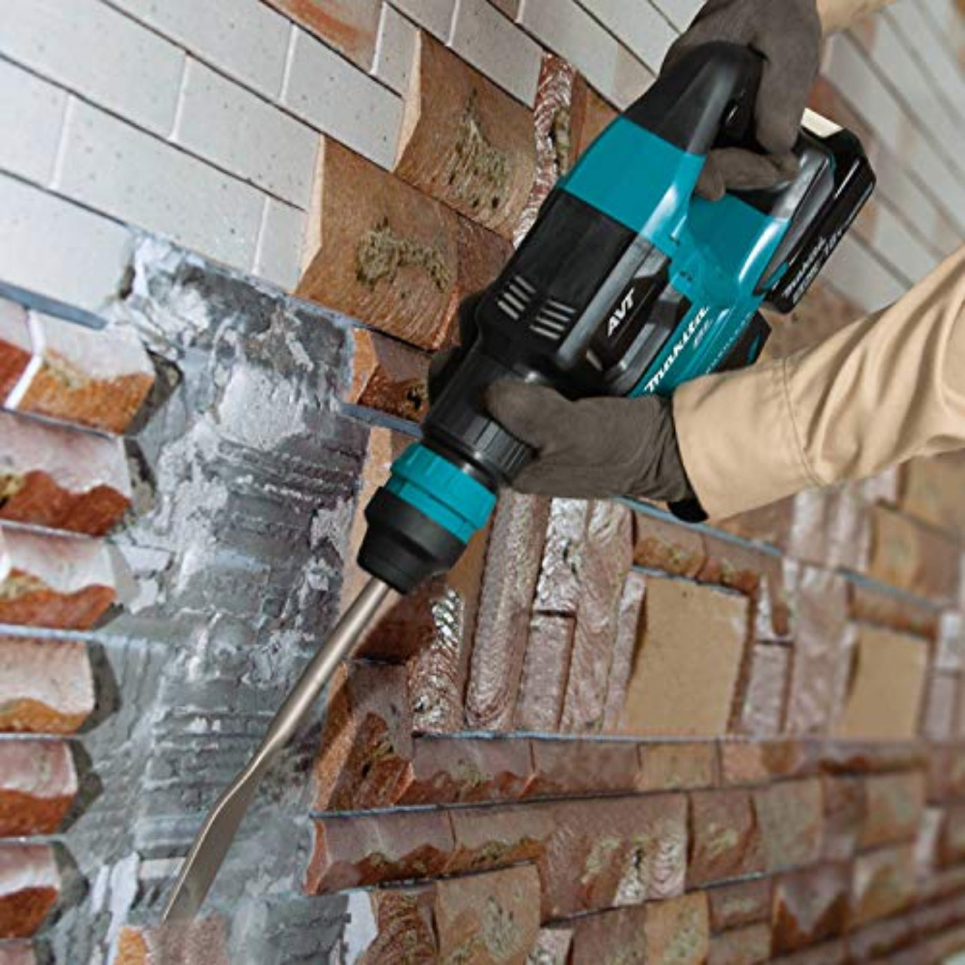 Makita 18V LXT Lithium-Ion Brushless Cordless SDS-PLUS AVT Power Scraper Kit - XKH01TJ
