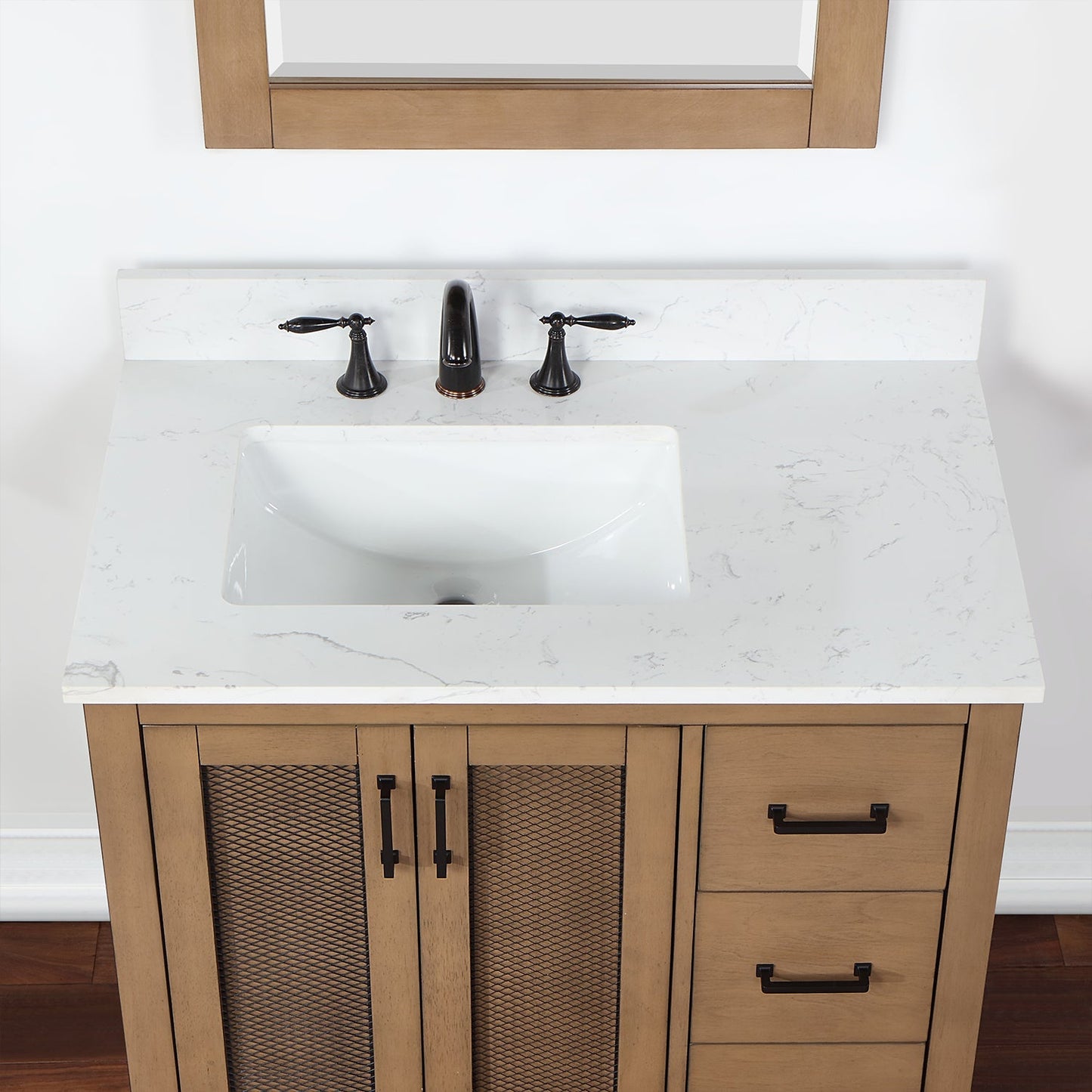 Altair Designs 36" single vanity with top - 542036-GP-AW-NM