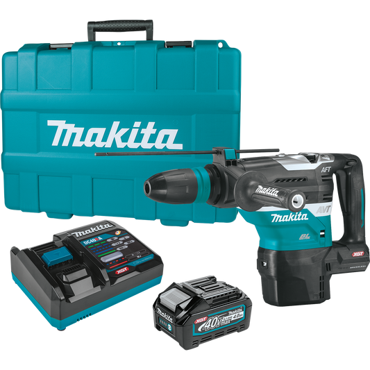 Makita (GRH05M1) 40V Max XGT Brushless 1‑9/16 In. SDS‑MAX AVT Rotary Hammer Kit - GRH05M1