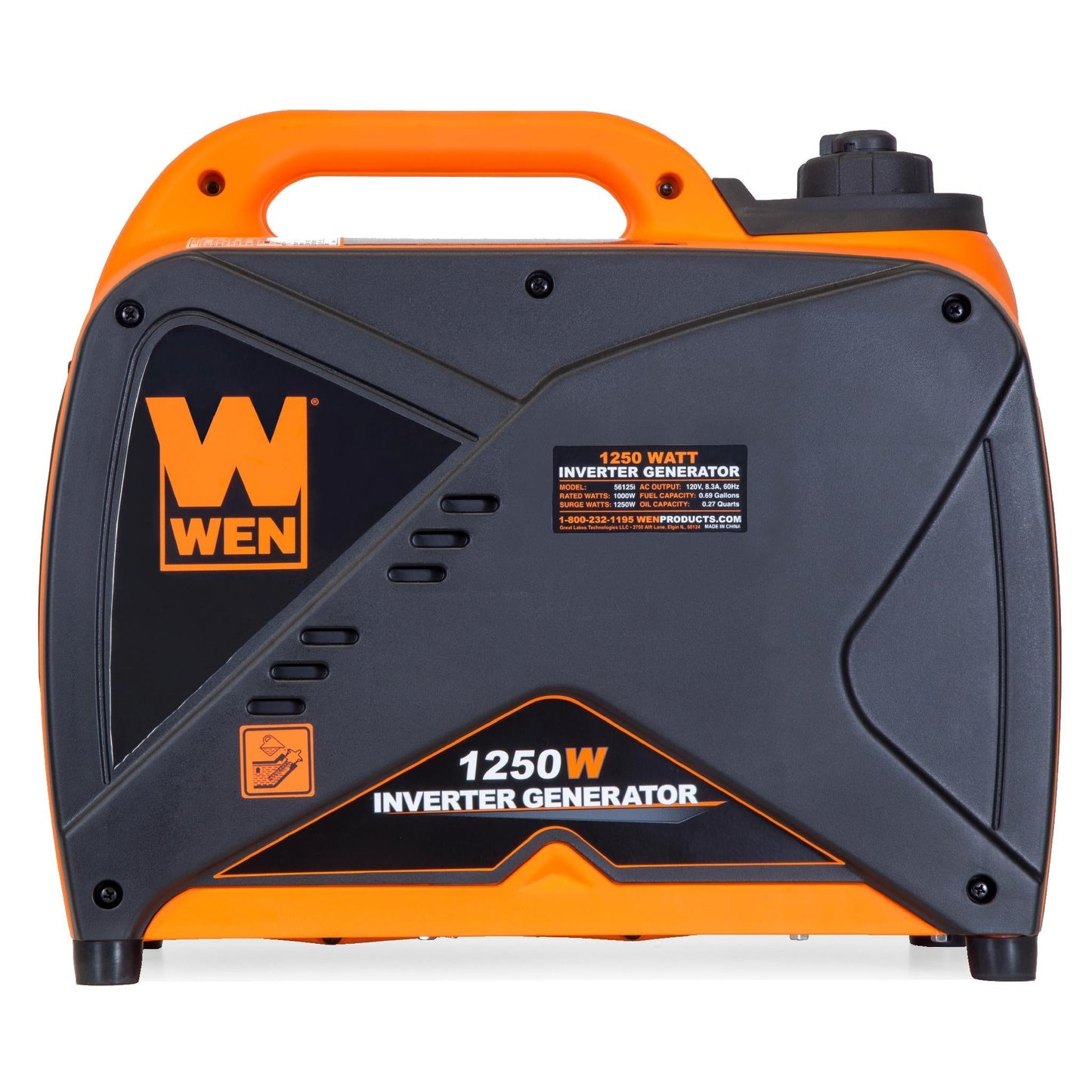 WEN 56125i 1250-Watt Gas-Powered Inverter Generator - 56125i