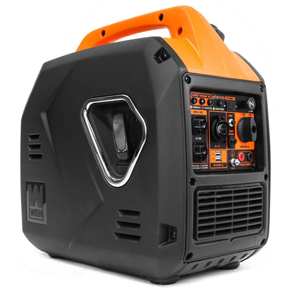 WEN 56235iX Super Quiet Ultra Lightweight 2350-Watt Portable Inverter Generator with Fuel Shut Off and CO Sensor - 56235iX