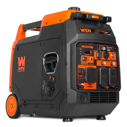 WEN 56480iX Quiet and Lightweight 4800-Watt RV-Ready Electric Start Portable Inverter Generator with Fuel Shut Off and CO Watchdog - 56480iX