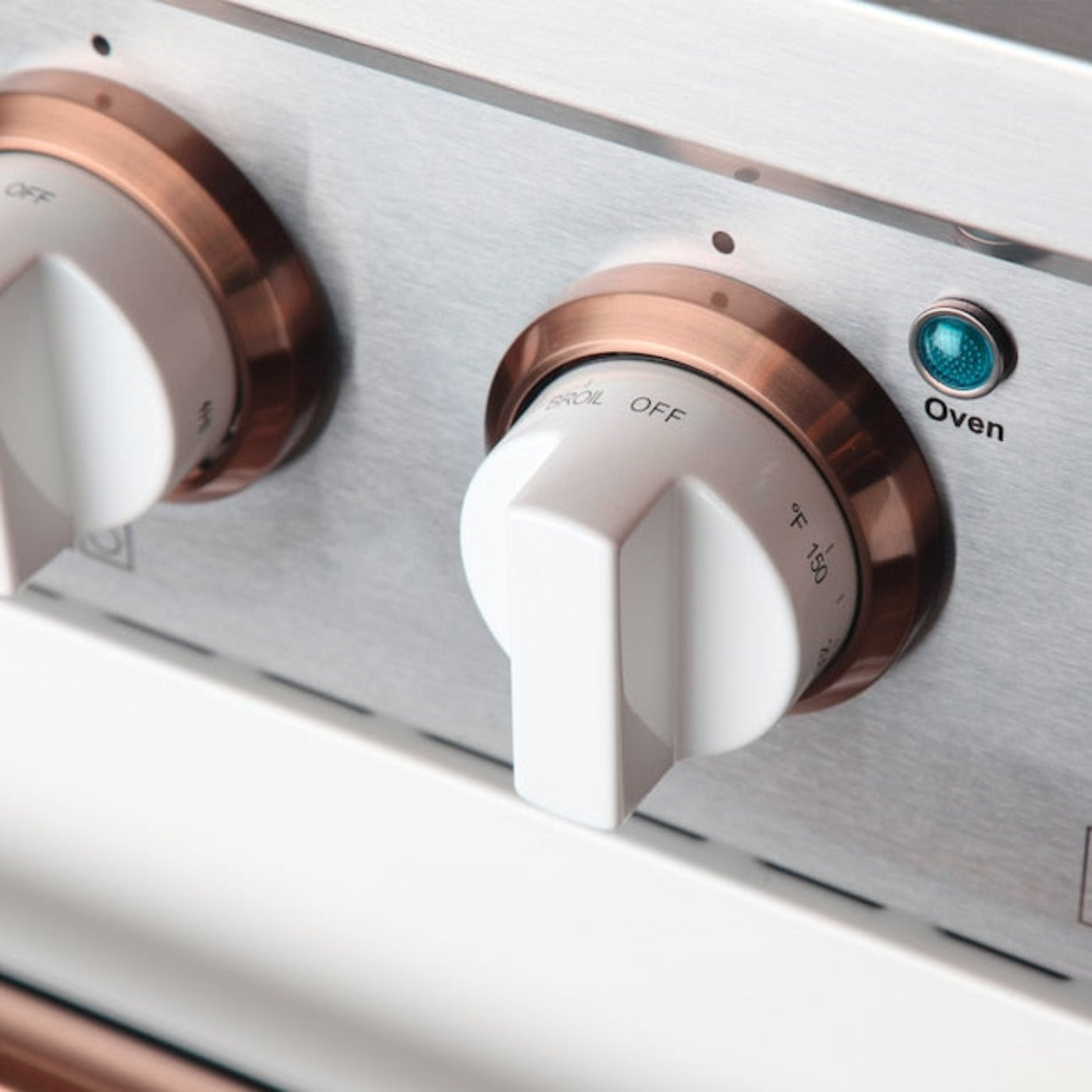 Kucht 36" Pro-Style Natural Gas Dual Fuel Range in White with Rose Gold Accents, KDF362-W-ROSE - KDF362-W-ROSE