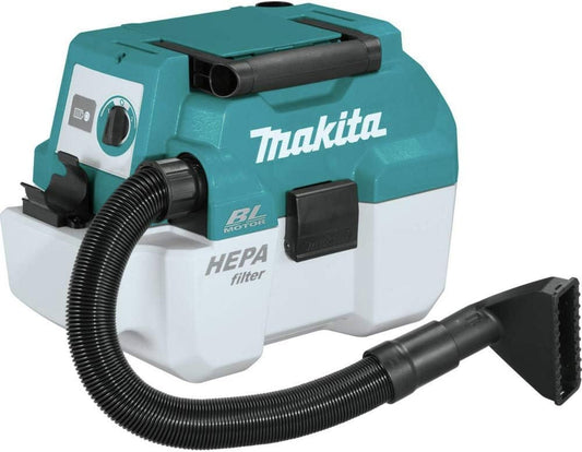 Makita XCV11T 18V LXT Lithium-Ion Brushless Cordless 2 Gallon HEPA Filter Portable Wet/Dry Dust Extractor/Vacuum Kit (5.0Ah)