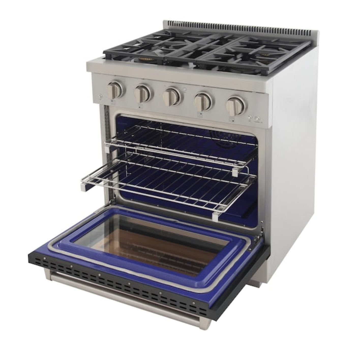 Kucht Professional 30" 4.2 cu. ft. Natural Gas Range in Cement Gray with True Simmer Burners, KFX3000X-GY - KFX3000X-GY