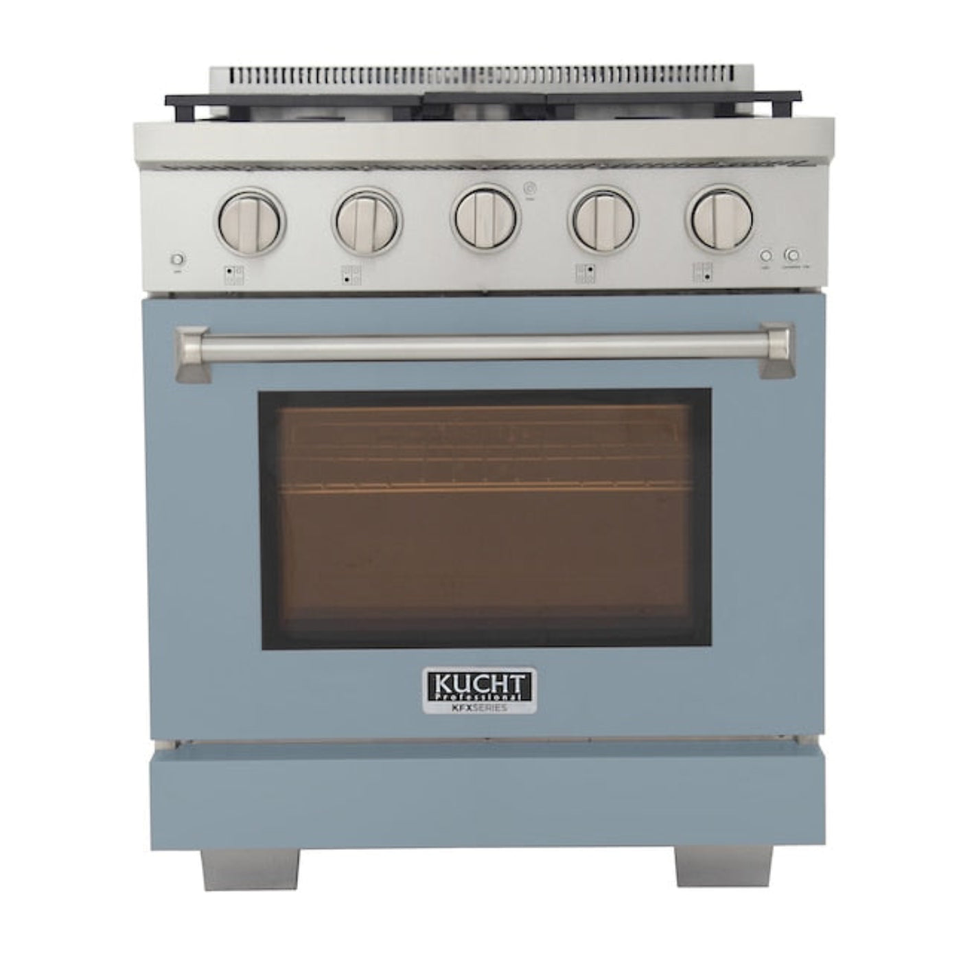 Kucht Professional 30" 4.2 cu. ft. Propane Gas Range in Light Blue with True Simmer Burners, KFX3000X/LP-LB - KFX3000X/LP-LB