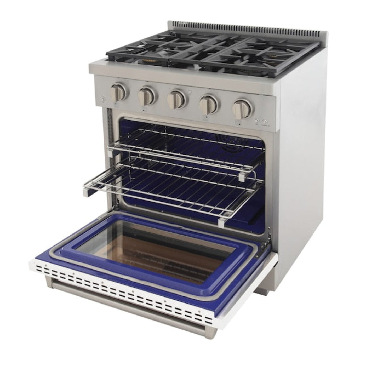 Kucht Professional 30" 4.2 cu. ft. Natural Gas Range in White with True Simmer Burners, KFX3000X-W - KFX3000X-W